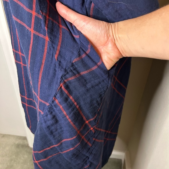 ANTHROPOLOGIE ISABELLA SINCLAIR HOMESTEAD PLAID SHIRT DRESS SIZE SMALL - Picture 8 of 10